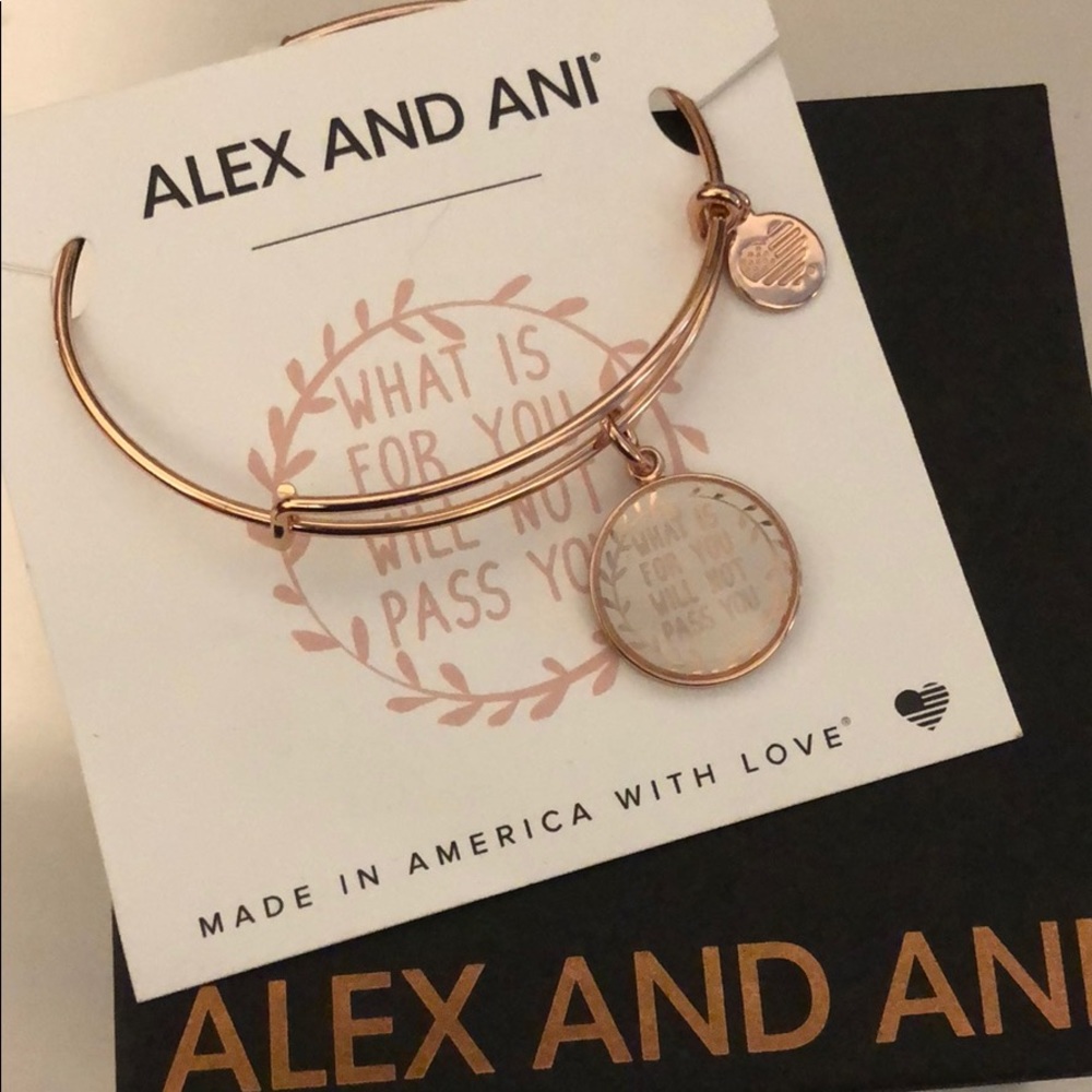 Alex and Ani rose gold bangle